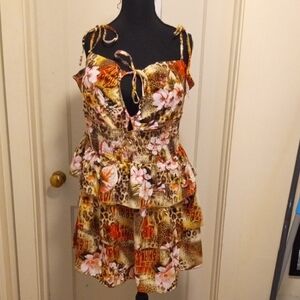 Stitch Fusion Floral Smocked Top - Multicolor